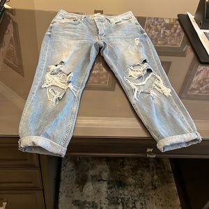 Topshop Moro Hayden Distressed Jeans